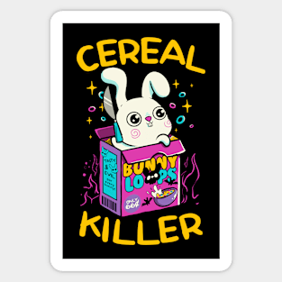 Cereal Killer Psycho Bunny by Tobe Fonseca Sticker